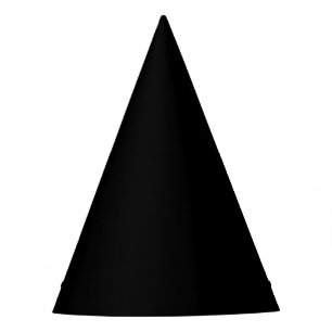 Solid Black Party Hat