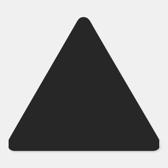 Solid Black Triangle Sticker (Front)