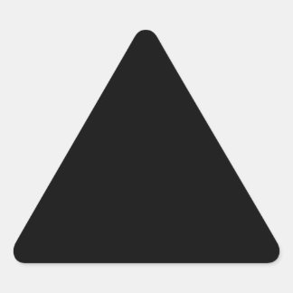 Solid Black Triangle Sticker