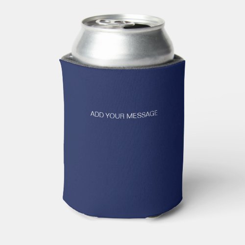 Solid Blue Can Cooler