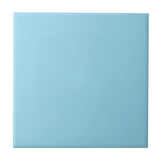 Solid Blue Ceramic Tile (Front)
