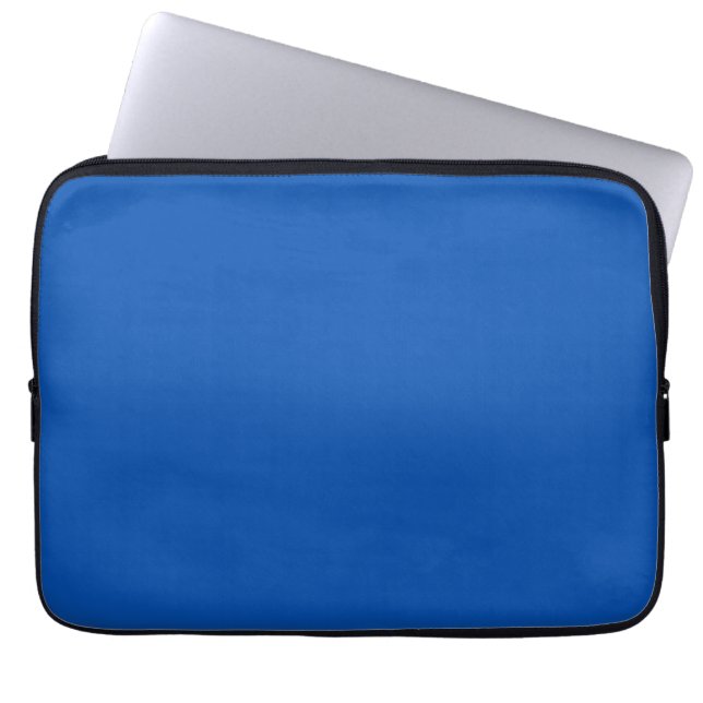 Solid Blue  Laptop Sleeve (Front)