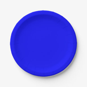 Solid Blue Paper Plates