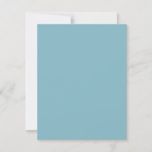 Solid Blue Pastel Tone Minimalist Professional Note Card