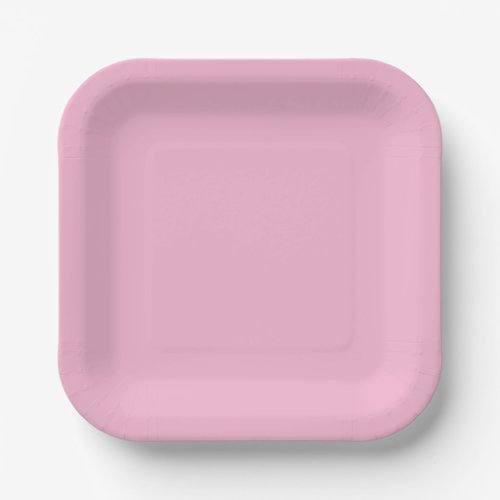 Solid Blush Pink Paper Plates