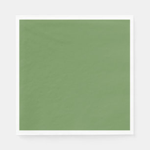 Solid Boston fern rustic green Napkins