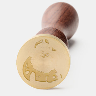 Solid Brass Santa Stamp, Santa Wax Seal