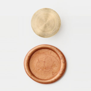 Solid Brass Wax Stamper, Coffee Gold Wax Beads Seal Stamp