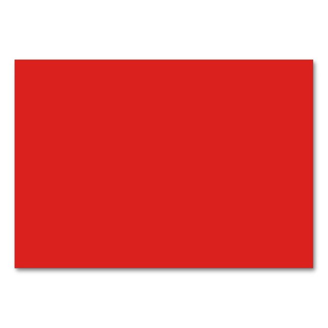 Solid Bright Bittersweet color Table Number (Front)