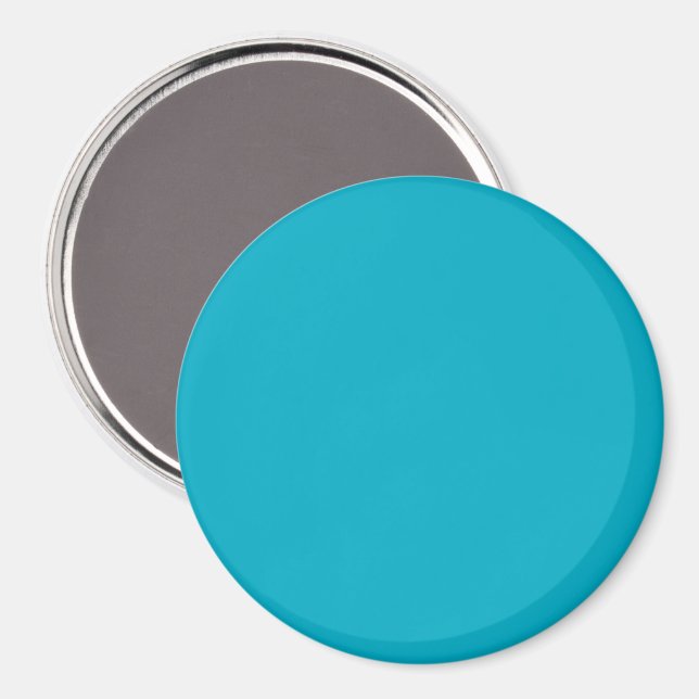 Solid bright blue background with a smooth texture magnet (Front/Back)