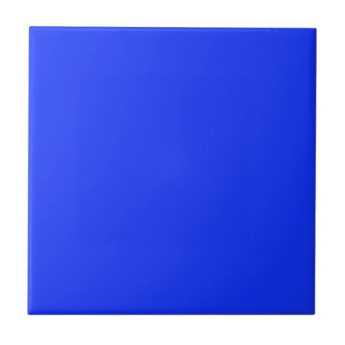 Solid Bright Blue Ceramic Tile