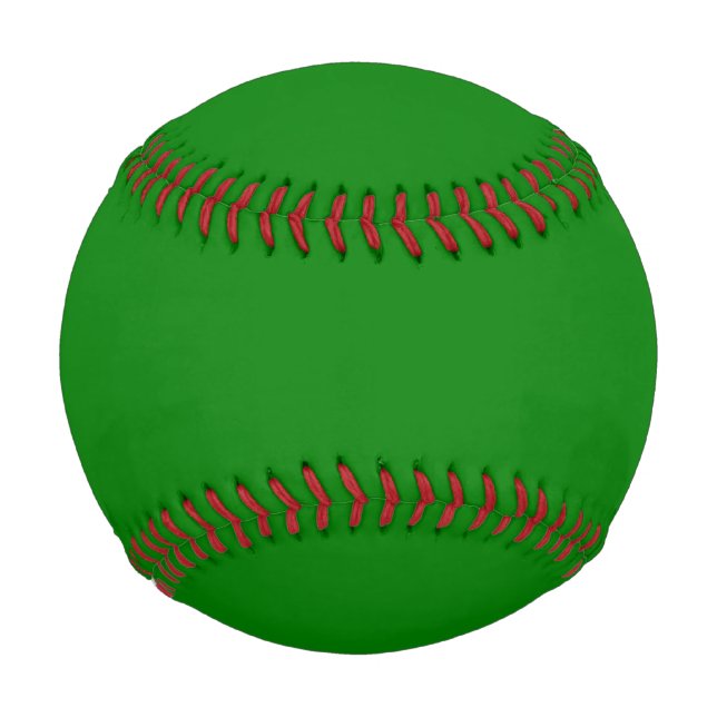 fluorescent green solid color baseball | Zazzle
