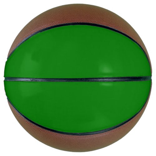 Solid bright green basketball