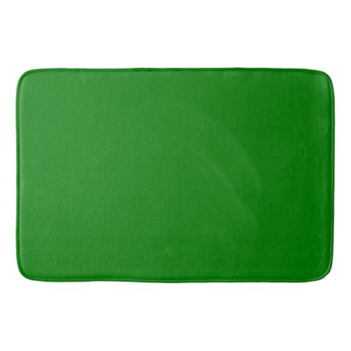 Solid bright green bath mat
