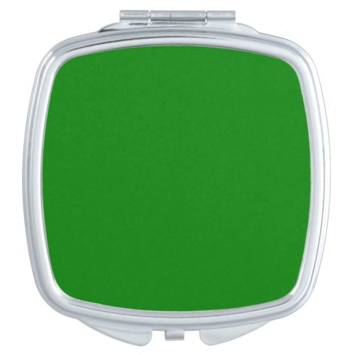 Solid bright green compact mirror