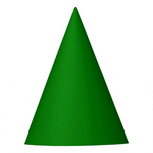 Solid bright green party hat