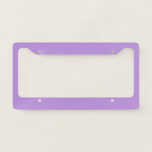 Solid bright lavender license plate frame