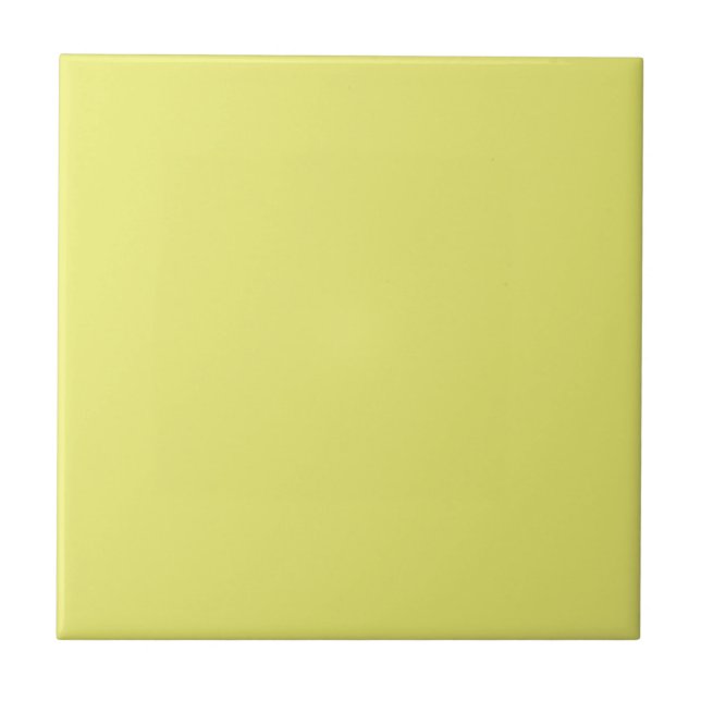 Solid Bright Lemon Yellow Tile (Front)