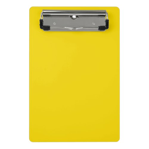 Solid bright lightning yellow mini clipboard