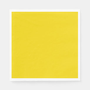 Solid bright lightning yellow napkins