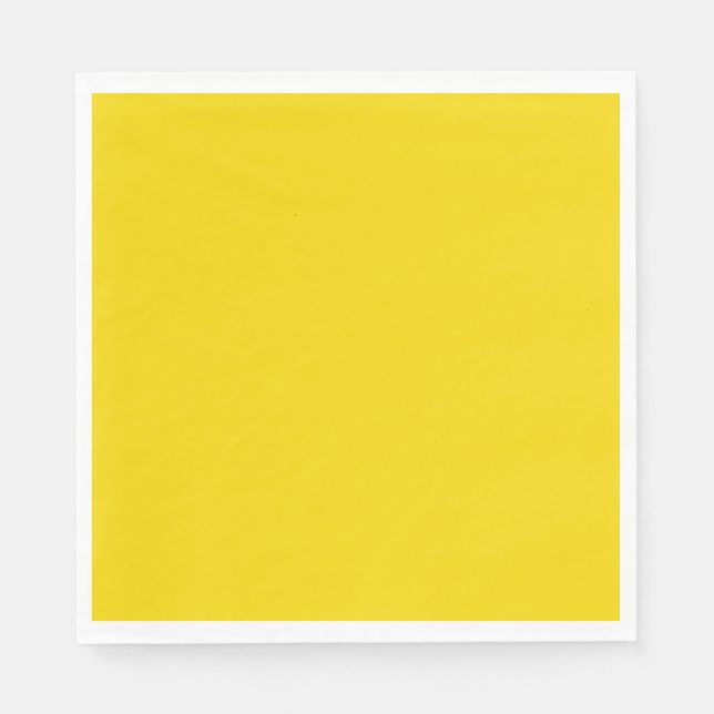 Solid bright lightning yellow napkins (Front)