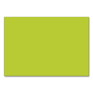 Solid Bright Lime color Table Number