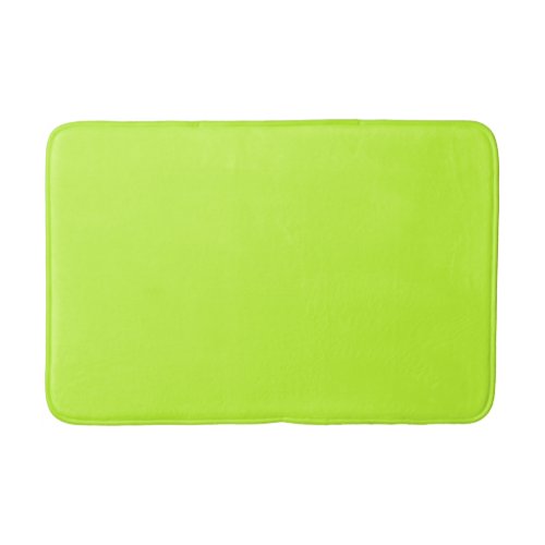 Solid bright lime light green bath mat