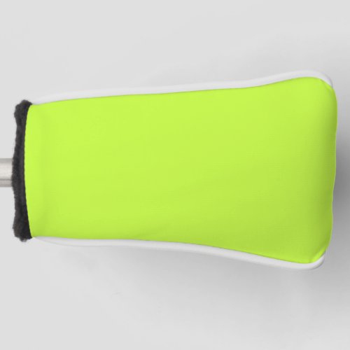 Solid bright lime light green golf head cover
