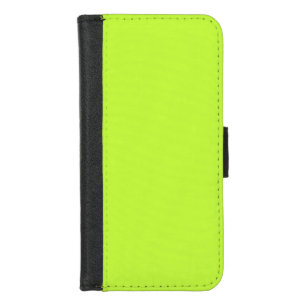 Solid bright lime light green iPhone 8/7 wallet case