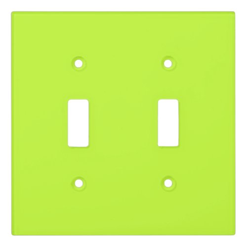 Solid bright lime light green light switch cover