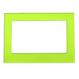 Solid bright lime light green magnetic frame