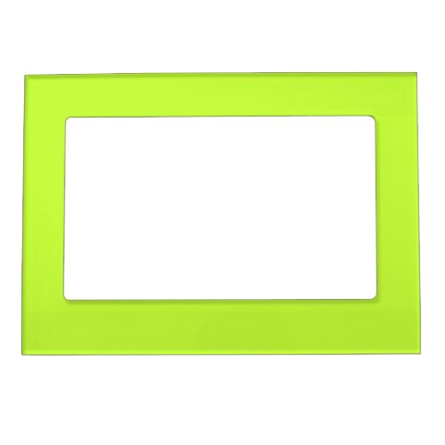 Solid bright lime light green magnetic frame