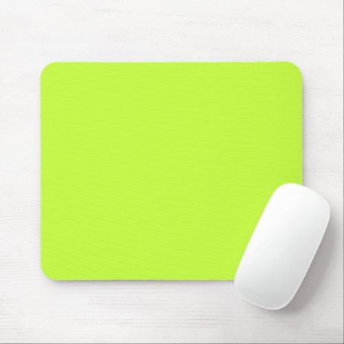 Solid bright lime light green mouse pad