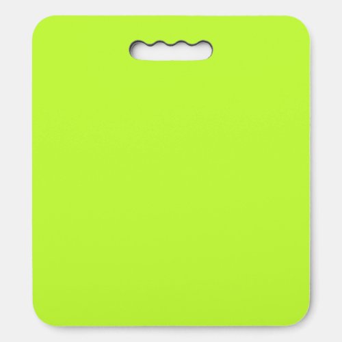 Solid bright lime light green seat cushion