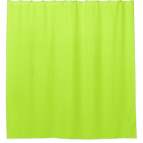 Solid bright lime light green shower curtain