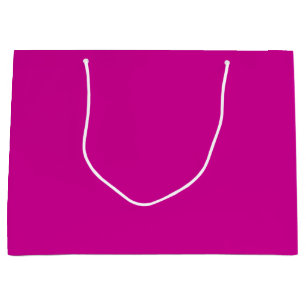 Solid Bright Magenta Large Gift Bag