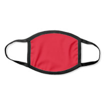 Solid Bright Red Customizable Face Mask