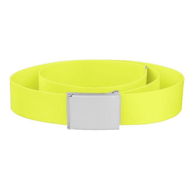 Solid bright sweet lemon yellow belt (Coil)