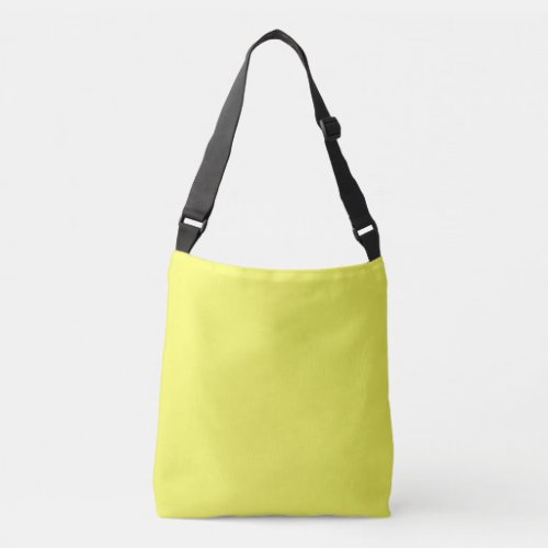 Solid bright sweet lemon yellow crossbody bag