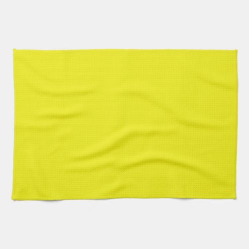 Solid Bright Yellow Kitchen Towel