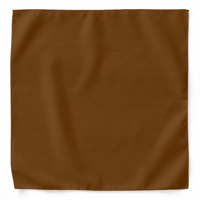 Solid Brown Bandana (Front)