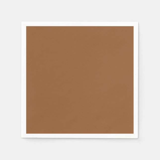 Solid brown color napkins (Front)
