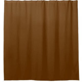 Solid Brown Shower Curtain