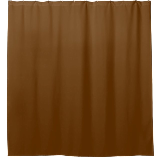 Solid Brown Shower Curtain (Front)