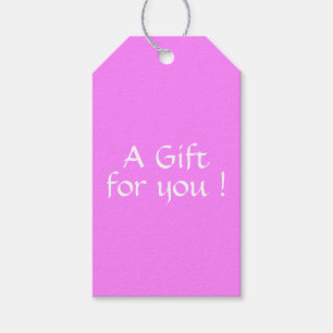 Solid Bubble Gum Gift Tags