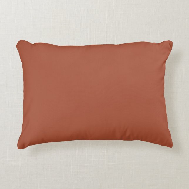 Solid Burnt Orange  Accent Pillow (Front)