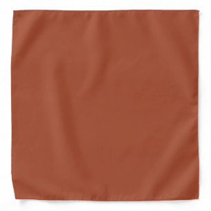Solid Burnt Orange Bandana