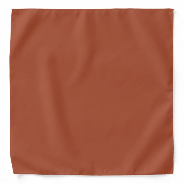 Solid Burnt Orange  Bandana (Front)