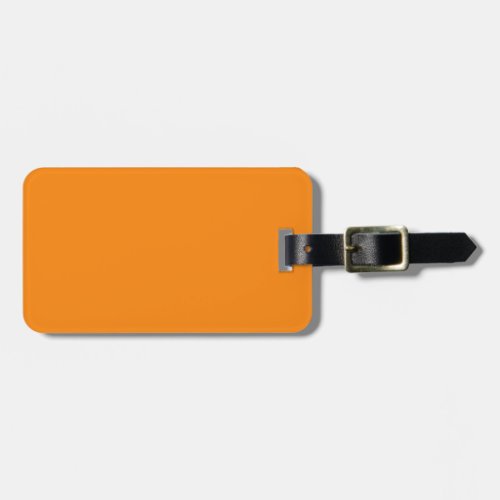 Solid Calendula orange Luggage Tag
