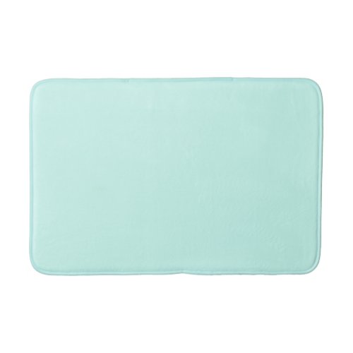Solid cameo green mint soft turquoise bath mat